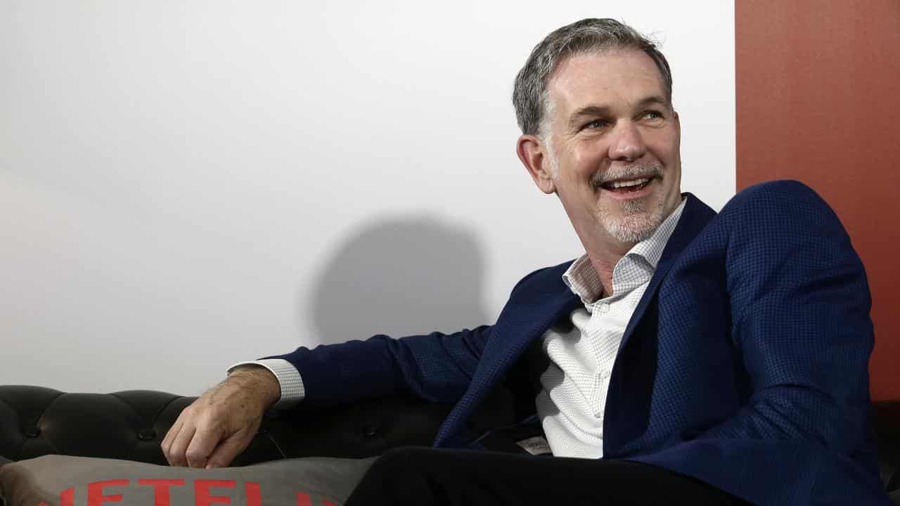 Reed Hastings pictured during an interview in Spain