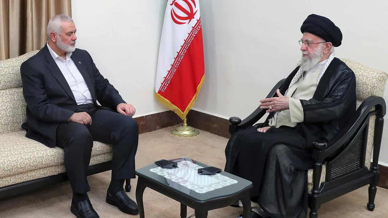 Hamas chief Ismail Haniyeh visits Iranian Supreme Leader Ali Khamenei