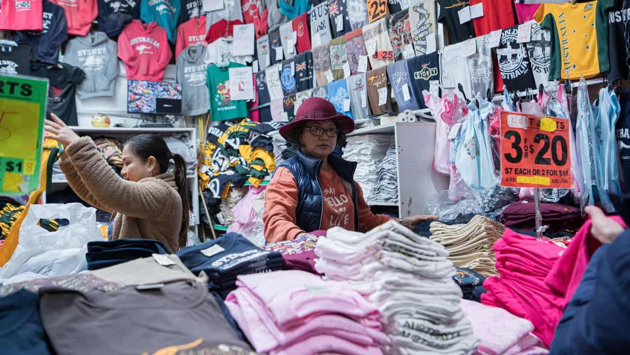 Shoppers in Sydney