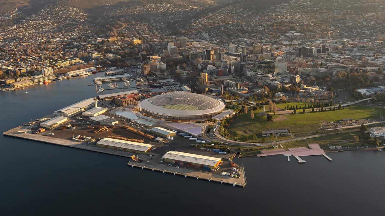 Renders of an AFL stadium in Hobart