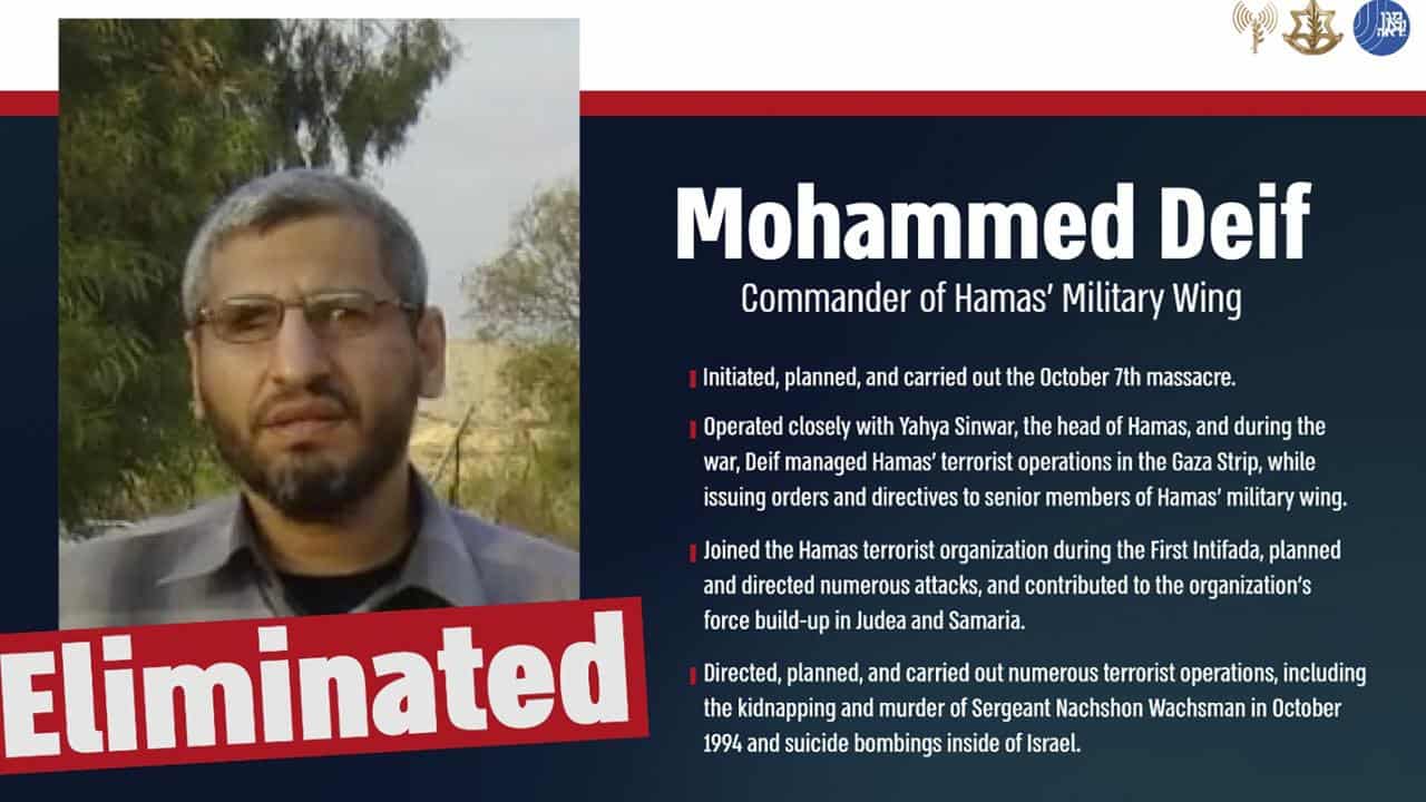 Hamas military wing commander Mohammed Deif