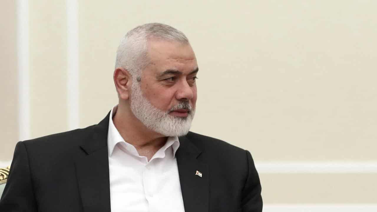 A file photo of Ismail Haniyeh