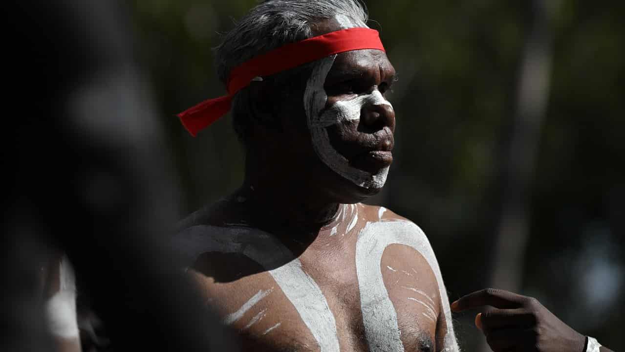 A member of the Groote Eylandt clans at Garma