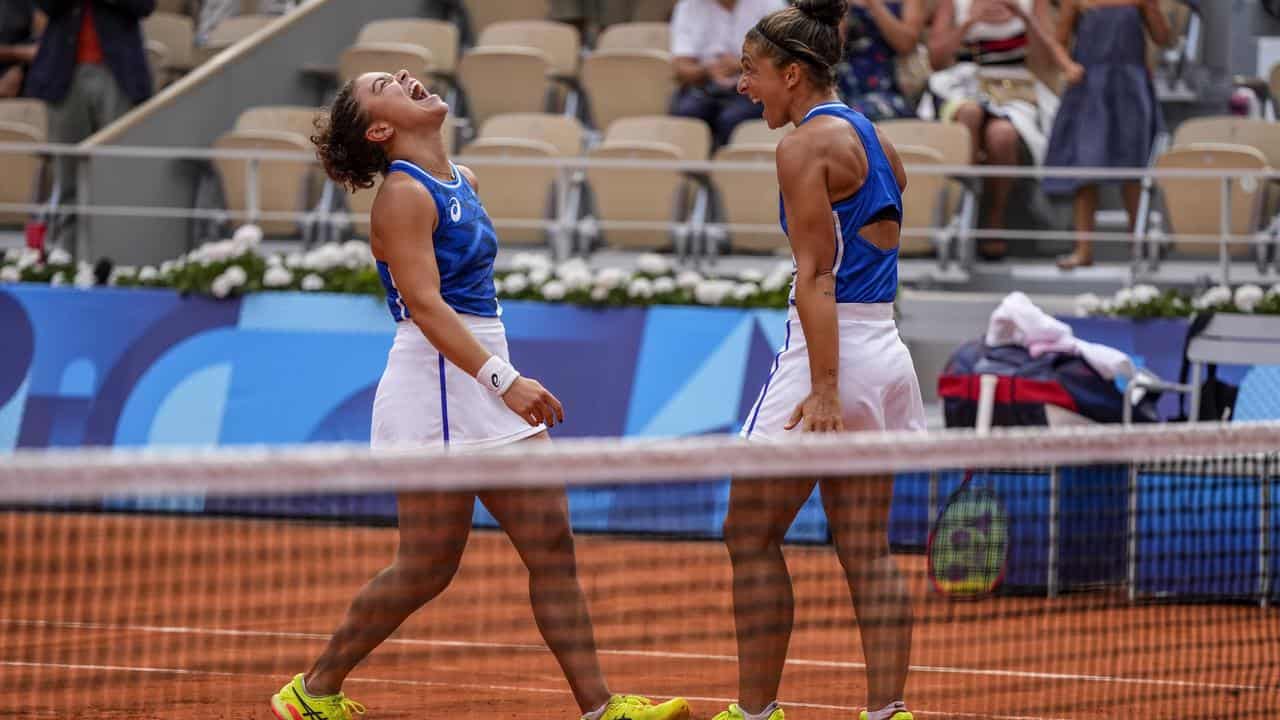 Sara Errani and Jasmine Paolini