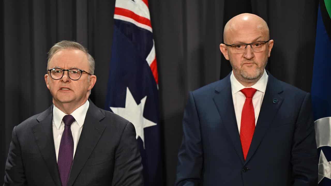 Anthony Albanese and ASIO chief Mike Burgess