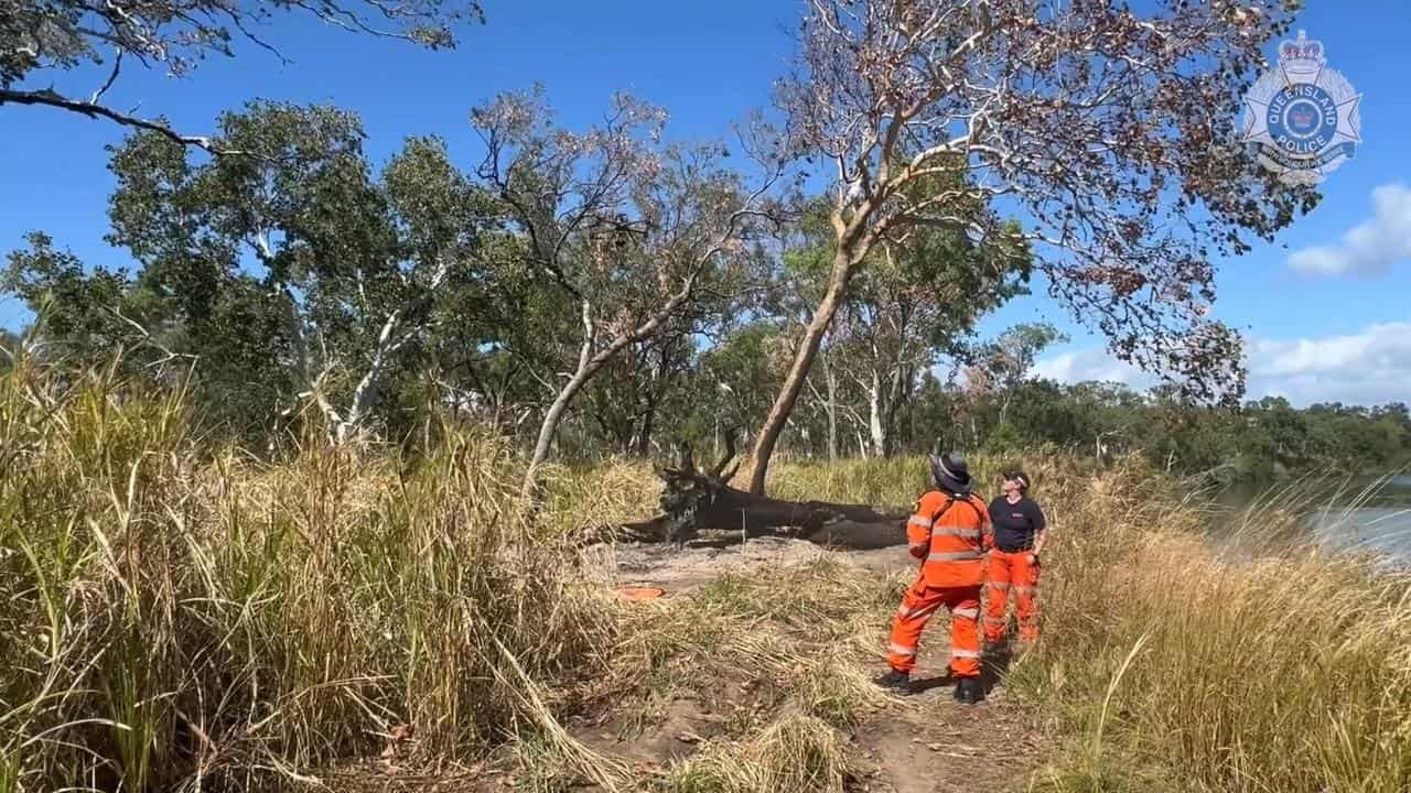 Emergency services at the scene near Cooktown, Queensland