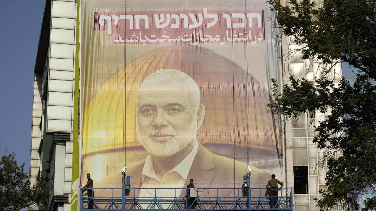 Ismail Haniyeh banner