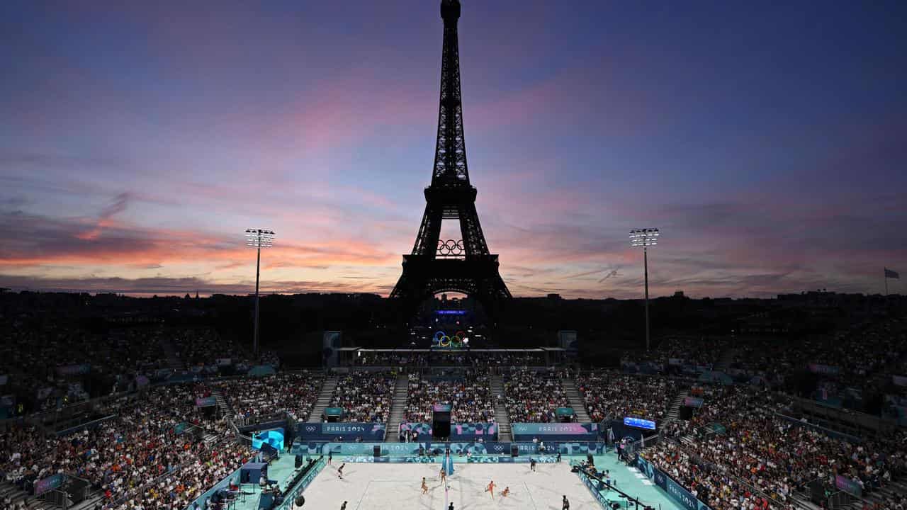 Beach volleyball paris