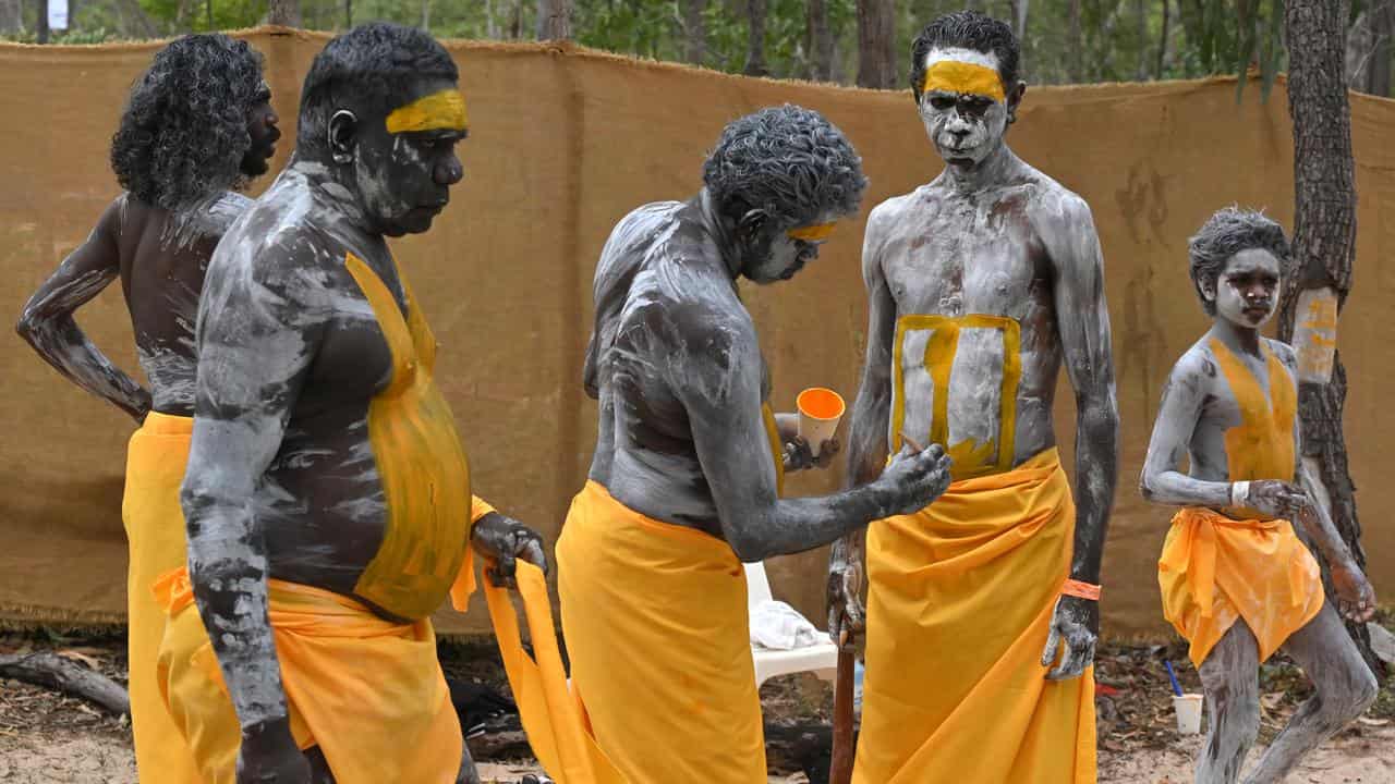 Members of the Gumatj clan of the Yolngu people