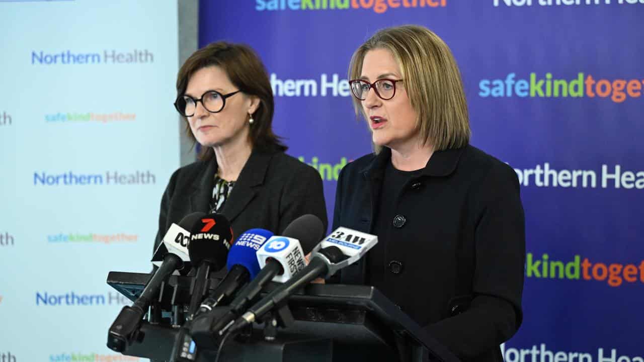 Victorian Premier Jacinta Allan and Health Minister Mary-Anne Thomas