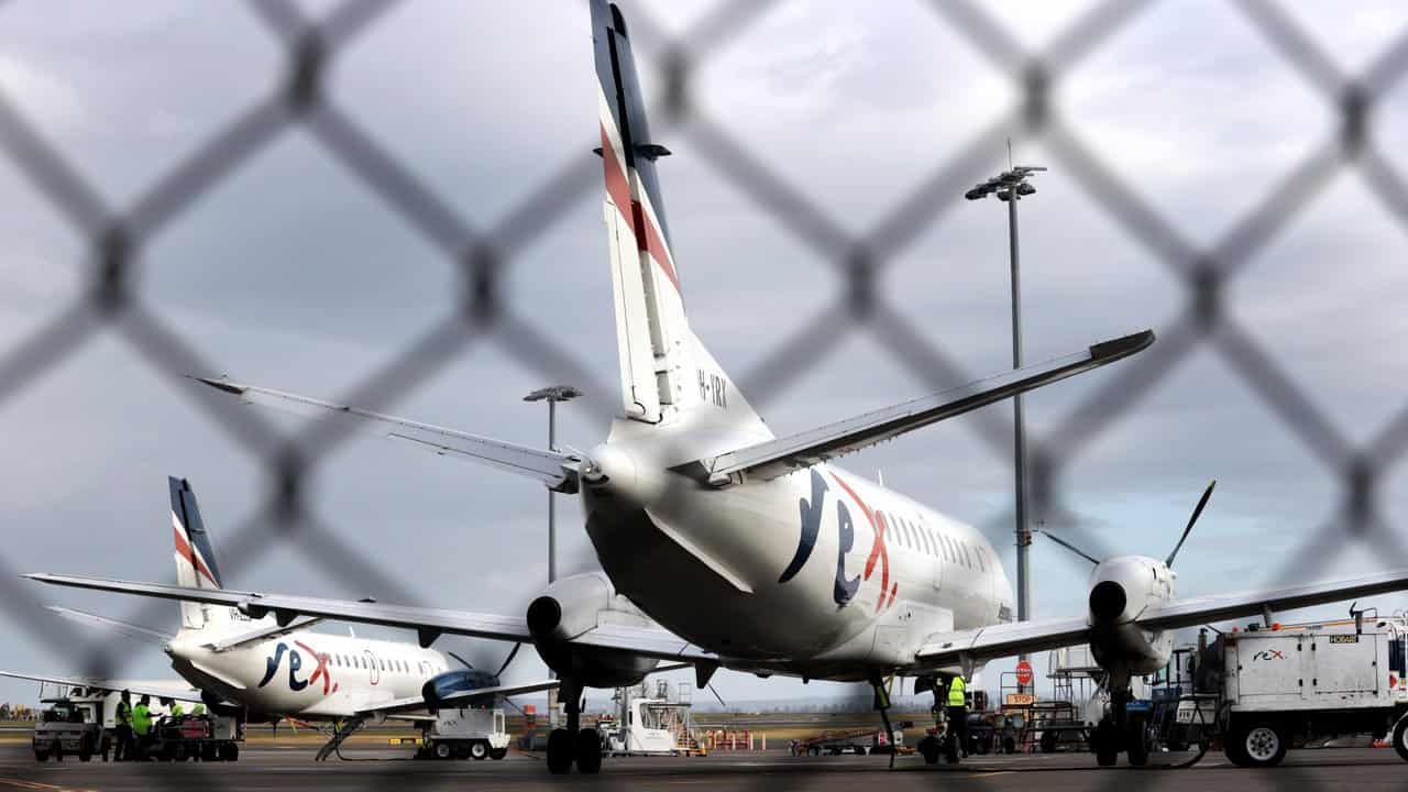 Rex Airlines planes at Sydney Airport