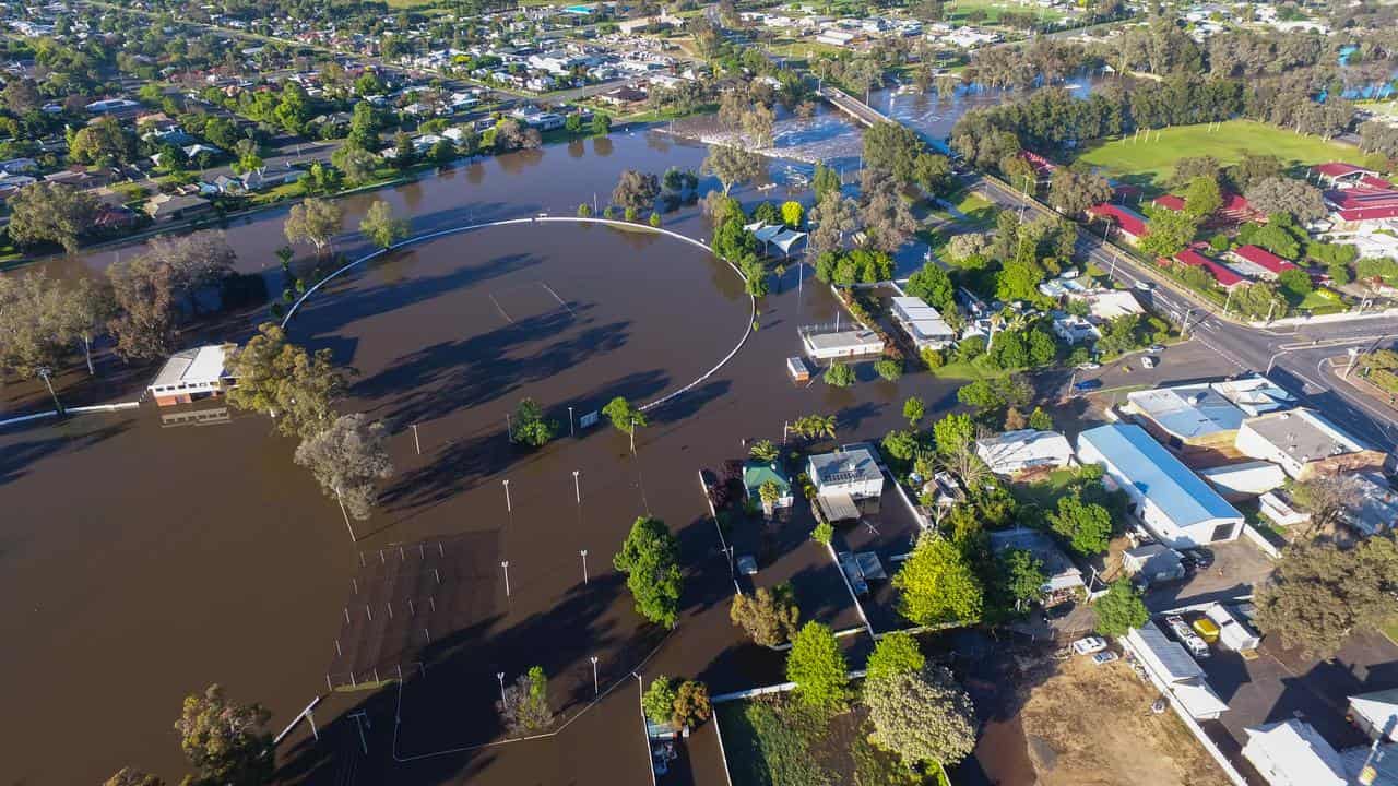 Flooding in the NSW town of Forbes