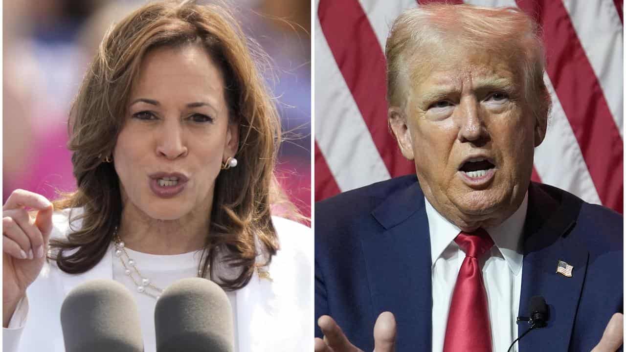 Election 2024: Harris-Trump Combo Image