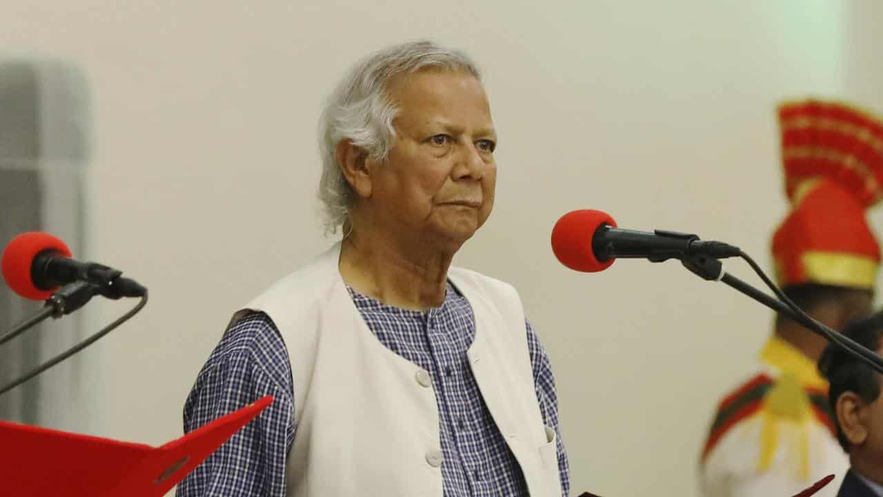 Bangladesh President Mohammed Shahabuddin swears in Muhammad Yunus