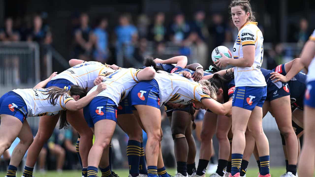 Parramatta's Rachael Pearson (right).