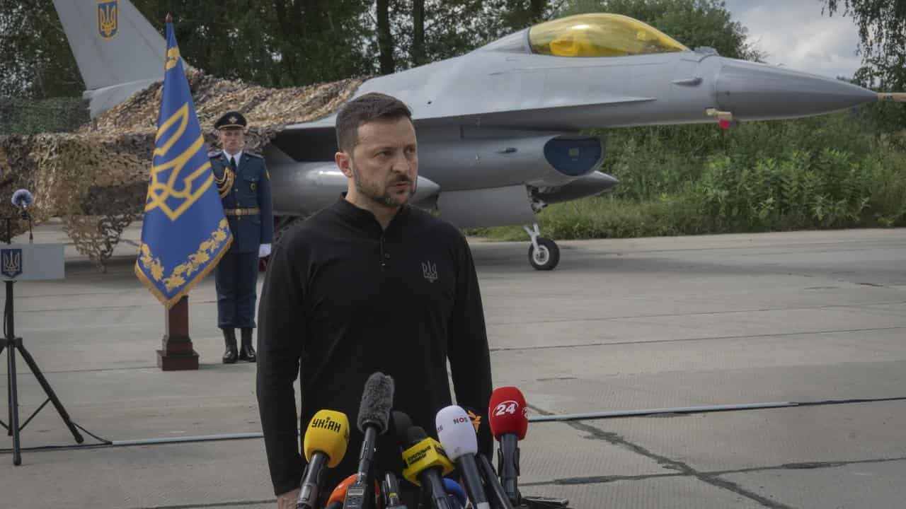 Russia Ukraine War F16 Zelensky