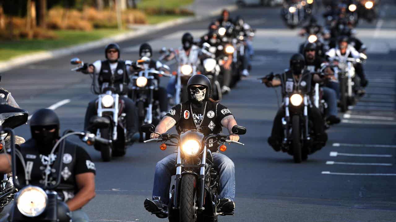 Bikies riding on the road (file image)