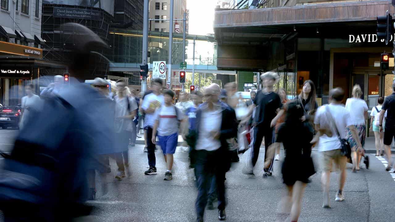 Shoppers in Sydney