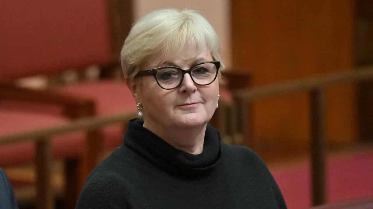 Liberal senator Linda Reynolds in the Senate chamber