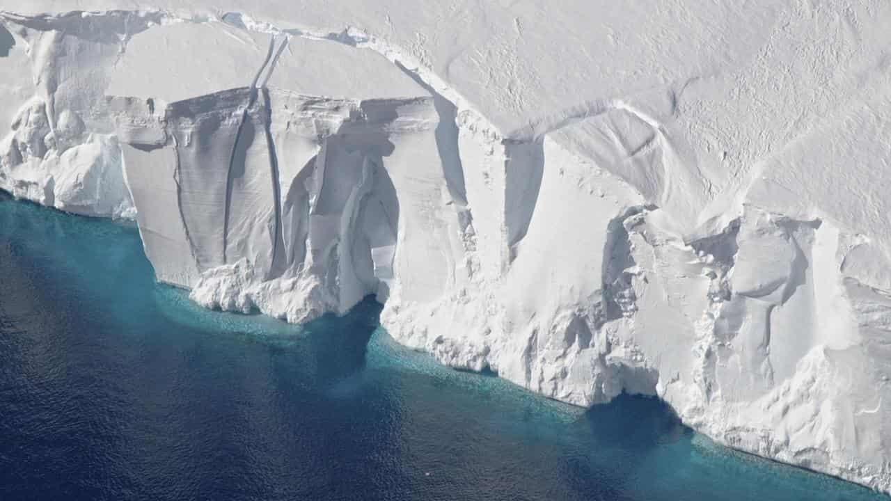 Ice shelf in Antarctica.