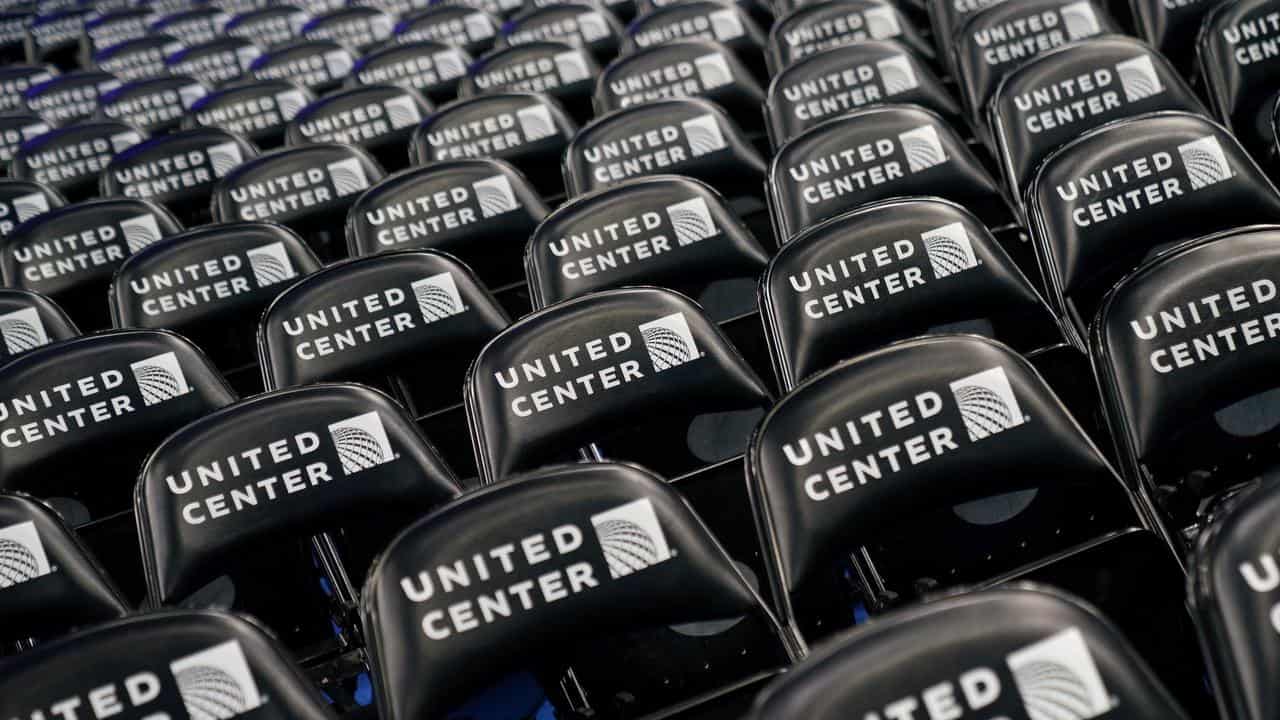 Chicago's United Centre ahead of the Democratic National Convention