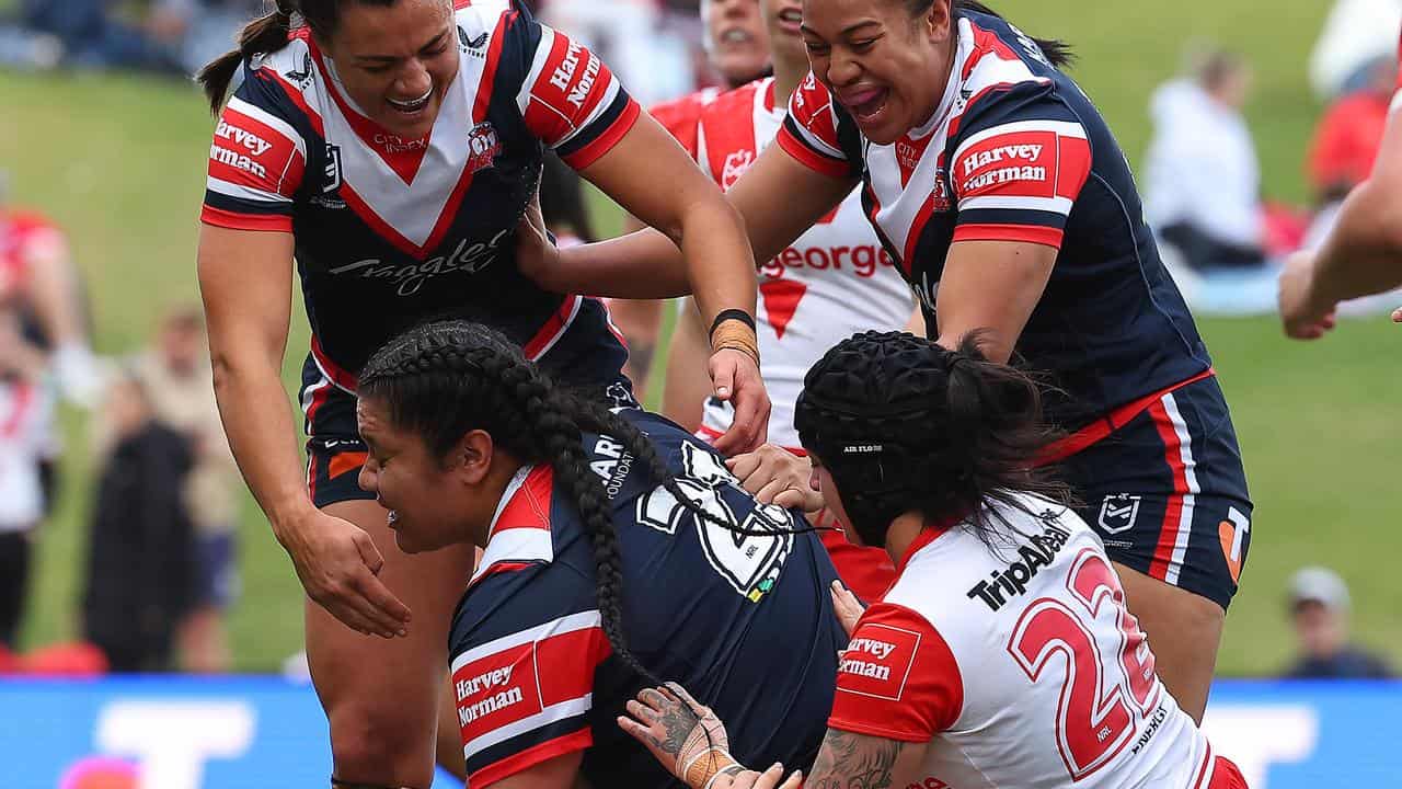 A try from Amber Hall helped the Roosters.