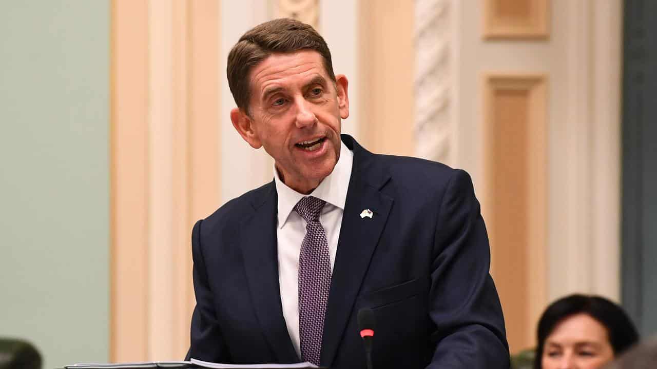 Queensland Treasurer Cameron Dick speaks in parliament