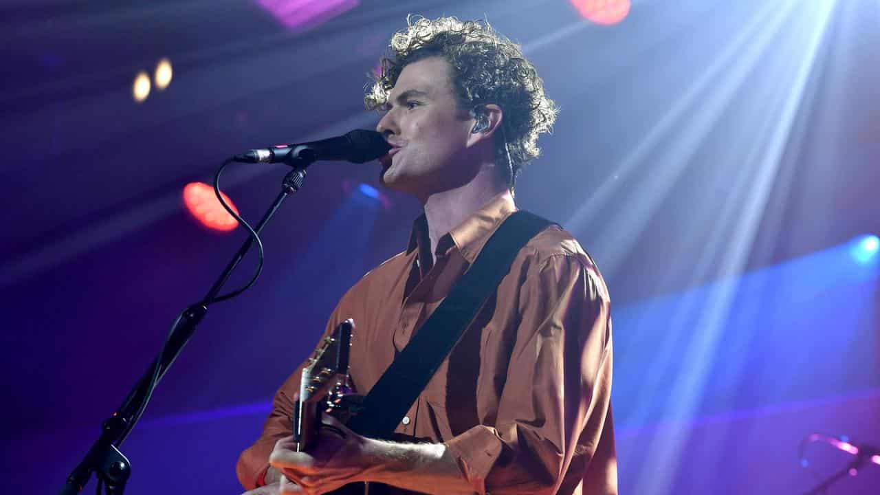 Vance Joy performs during the 2022 ARIA Awards