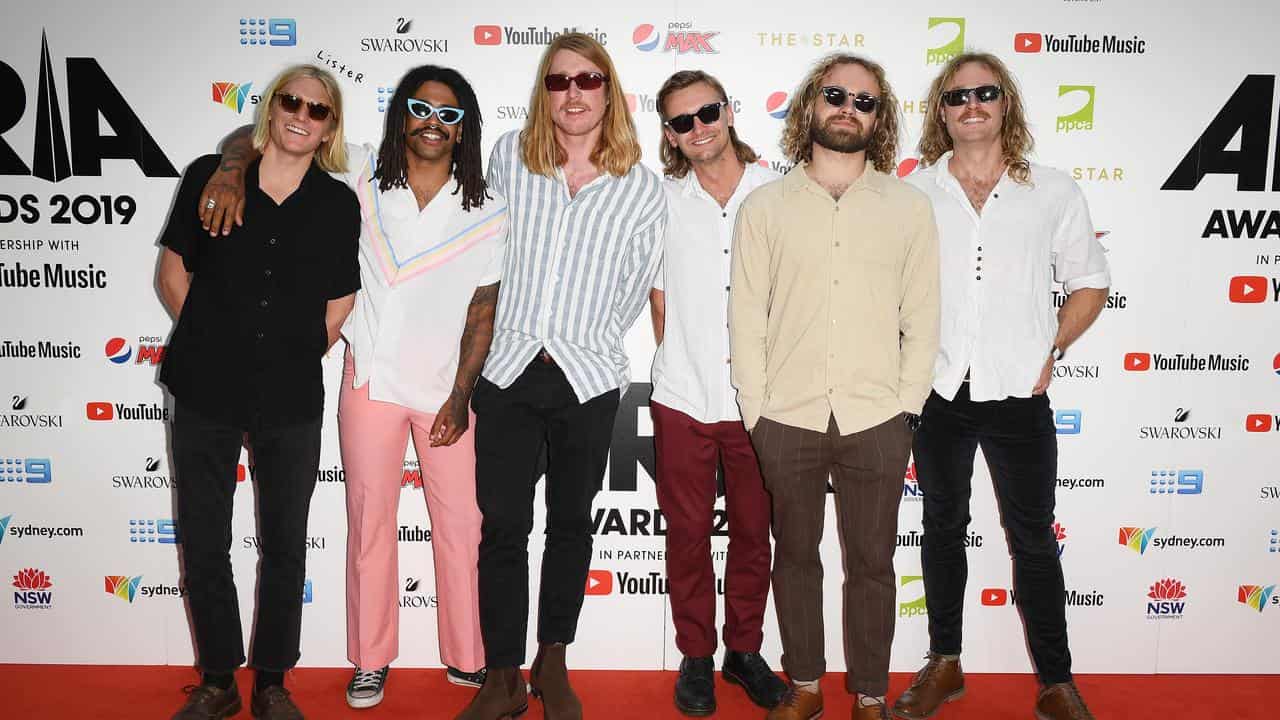 Ocean Alley arrive at the 33rd Annual ARIA Music Awards