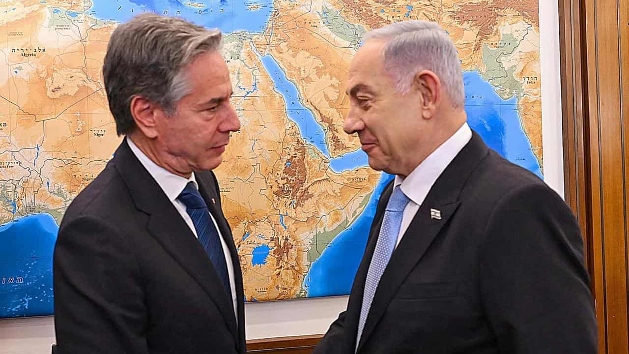 US Secretary of State Antony Blinken and Israel PM Benjamin Netanyahu 