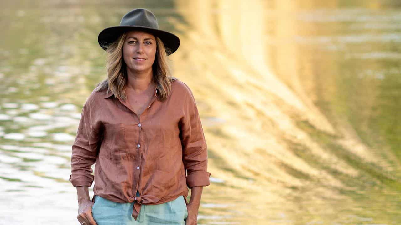 Tanya Egerton at Roper Bar crossing in the NT