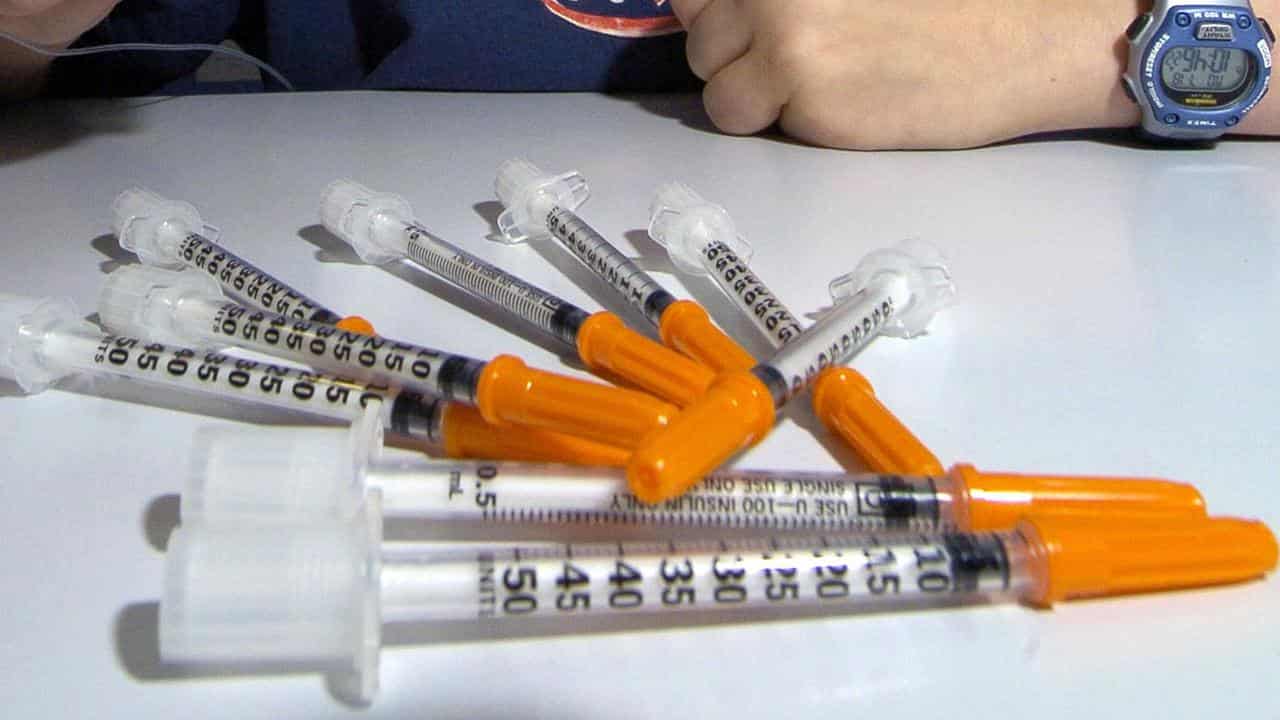 Syringes for taking insulin (file image)