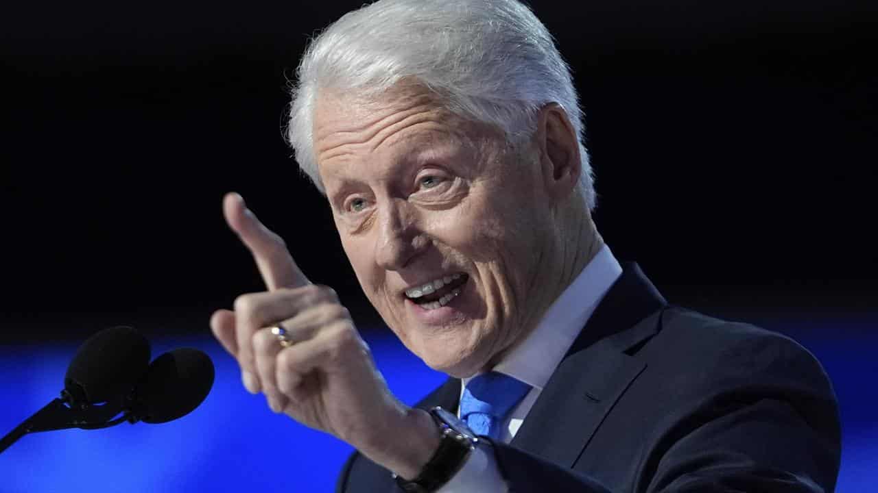 Bill Clinton speaks during the Democratic National Convention