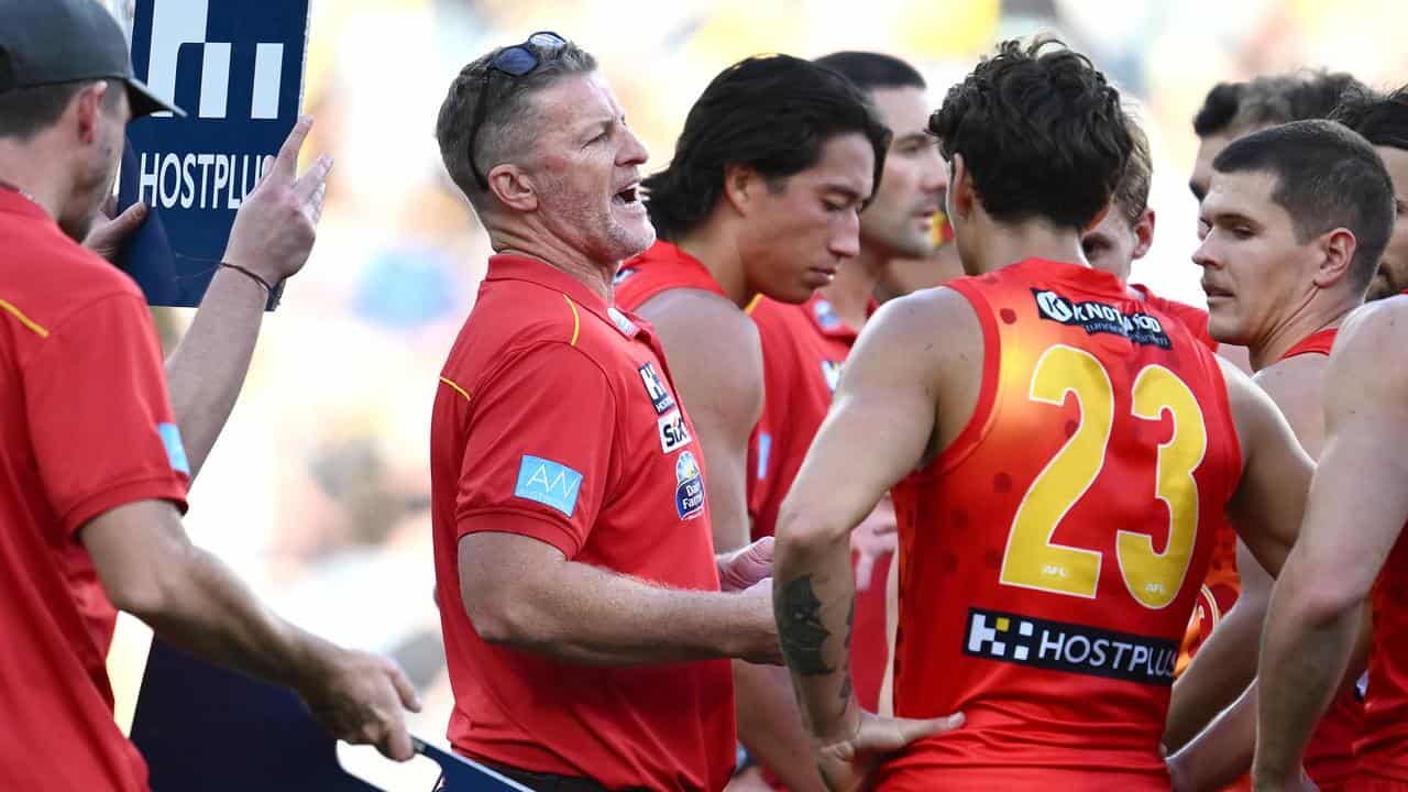 Gold Coast coach Damien Hardwick.