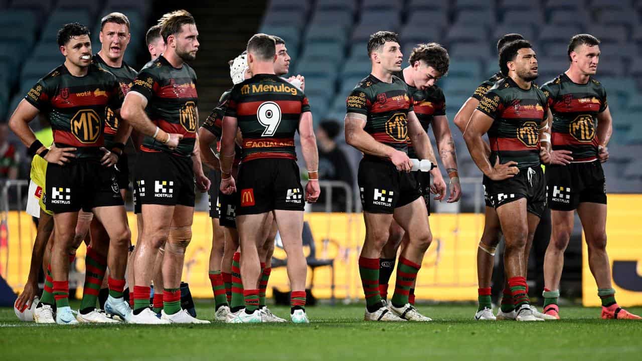 Disappointed Rabbitohs.