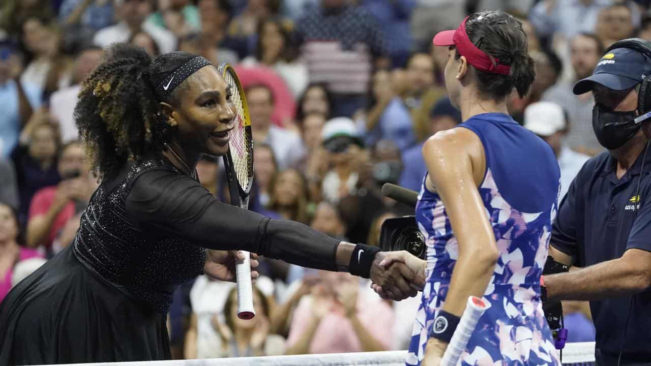 Serena Williams and Ajla Tomljanovic.