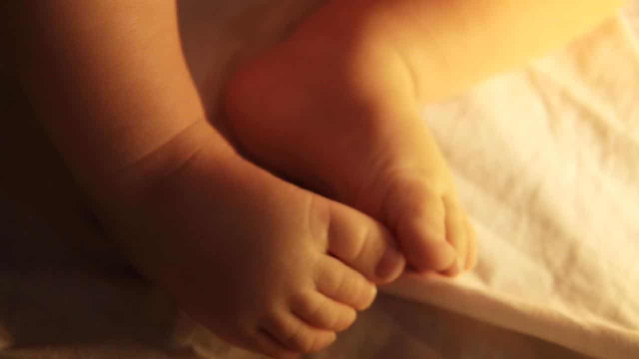 Stock photograph of a baby