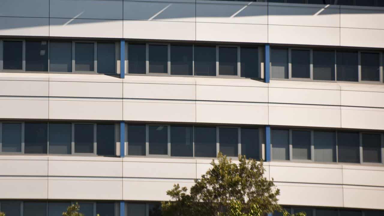 A building with aluminium cladding (file image)