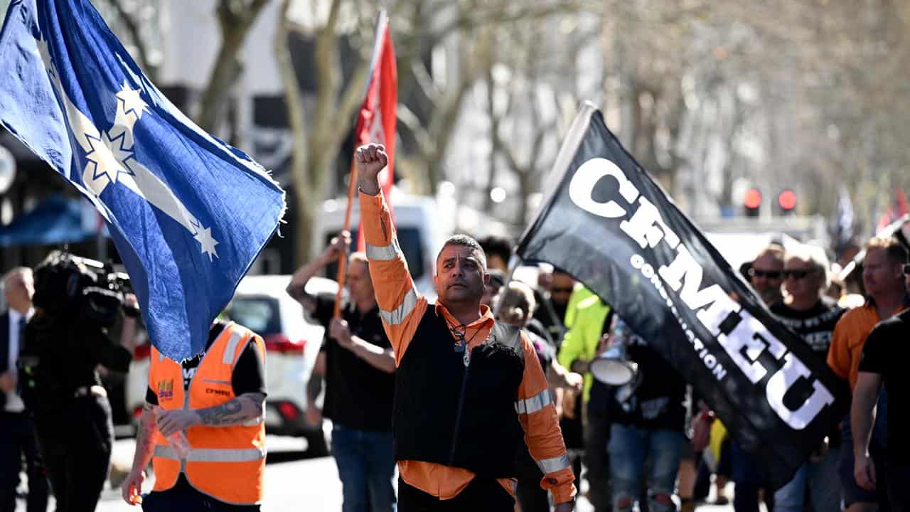 CFMEU Sydney rally 