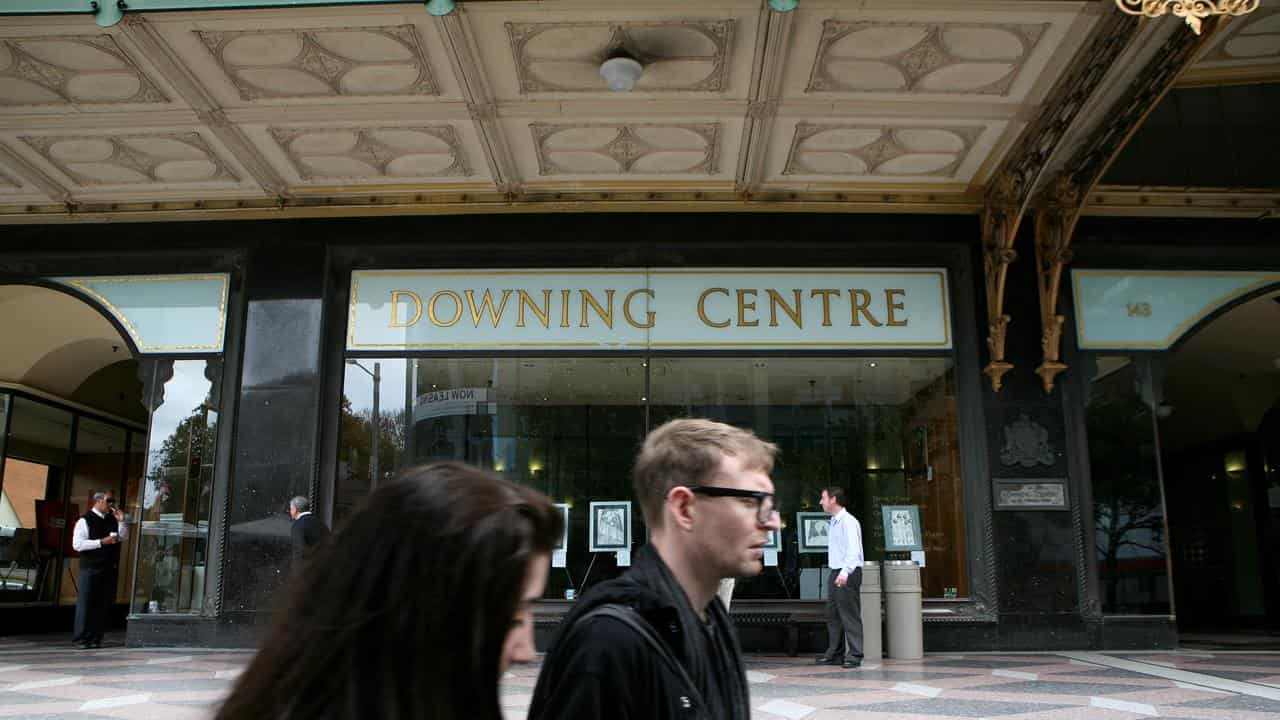 People walk past the Downing Centre courthouse (file image)