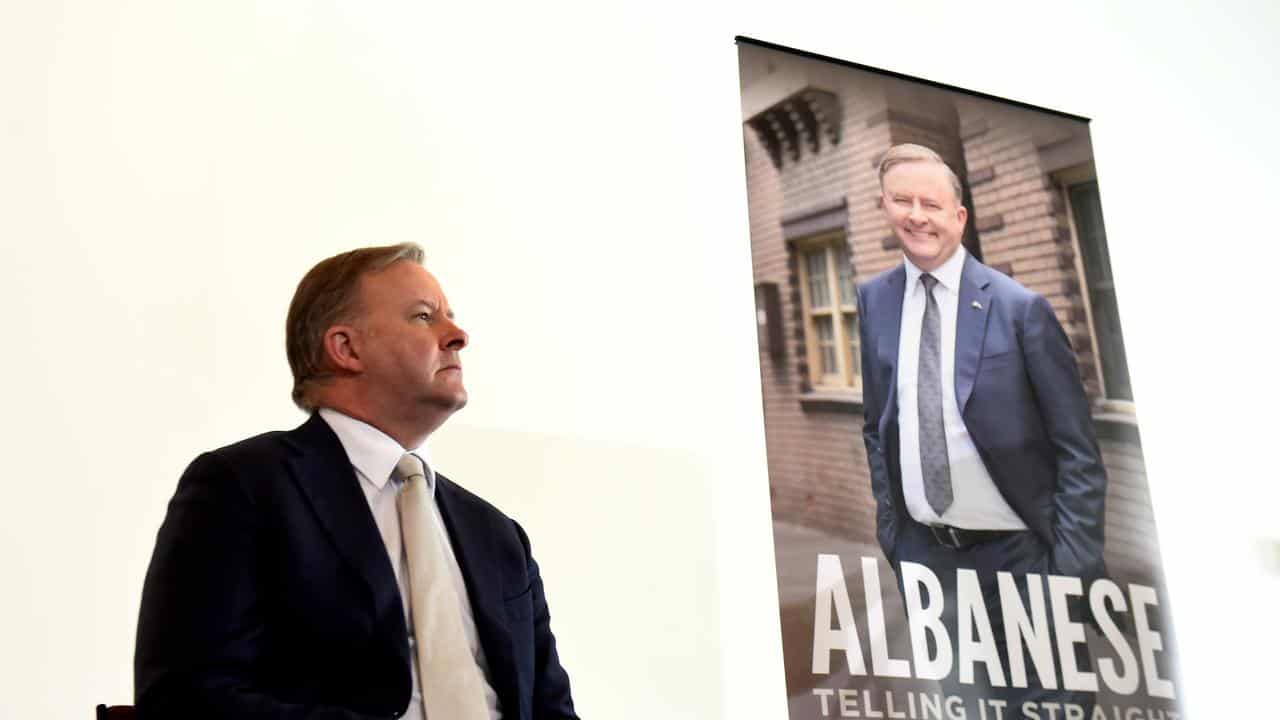 Anthony Albanese at the launch of  Albanese – Telling It Straight