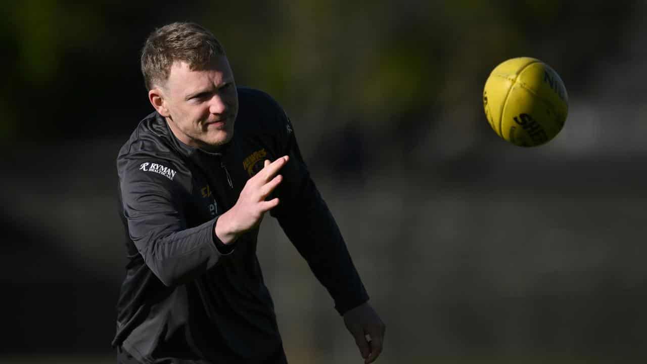 James Sicily at training