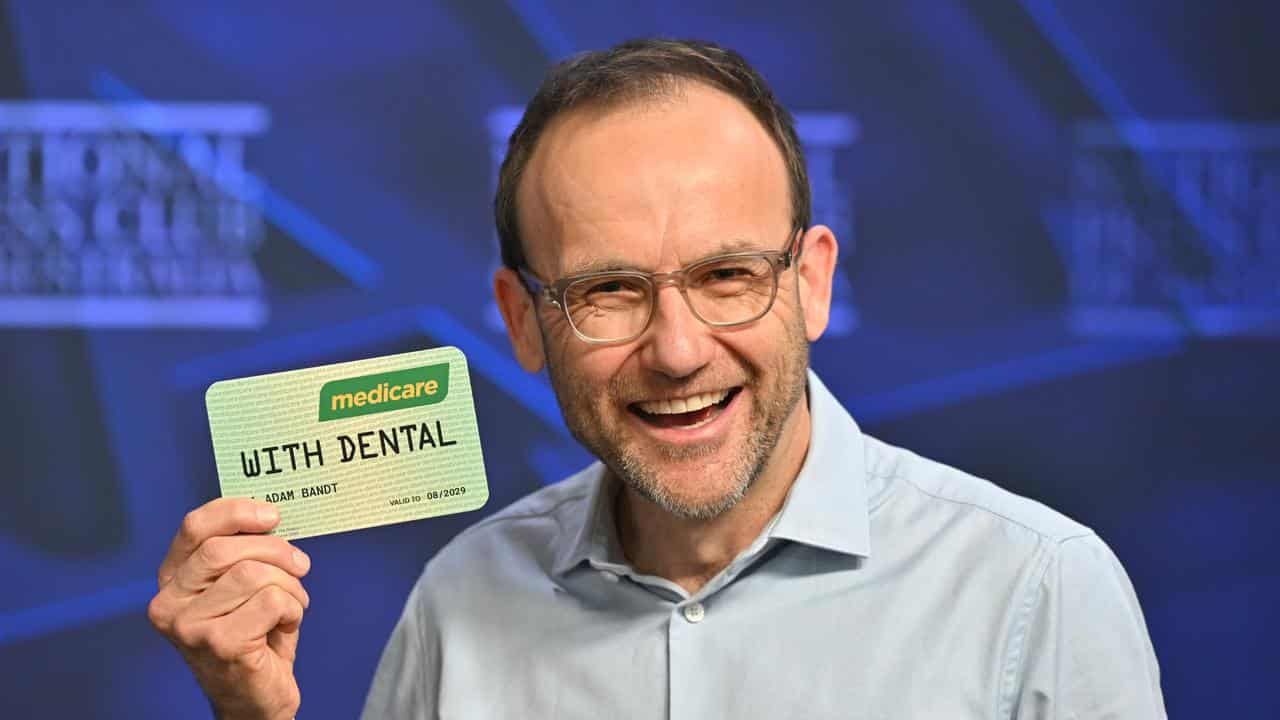 Greens leader Adam Bandt at the National Press Club