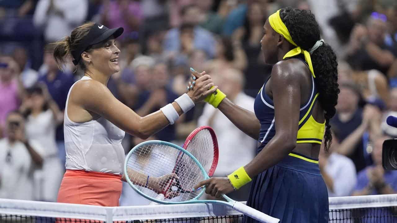 Tatjana Maria (left) and Coco Gauff.