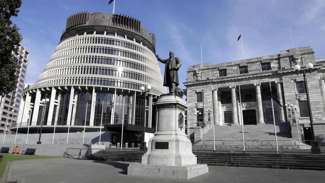 New Zealand parliament in Wellington.