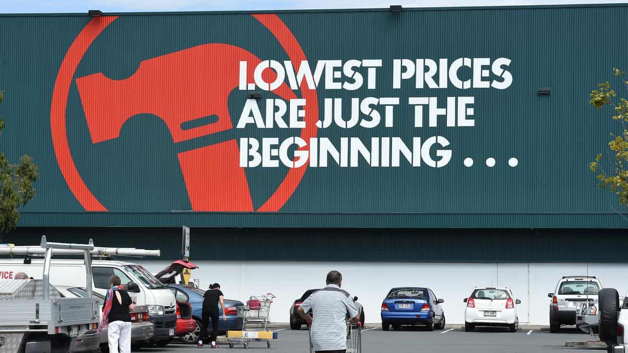 Bunnings branding at a store on the Gold Coast