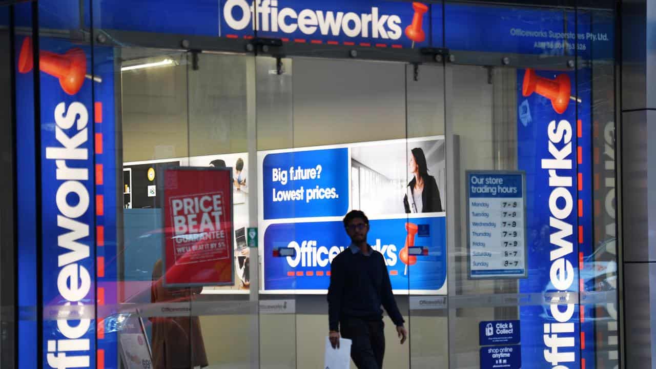 Officeworks store in Sydney