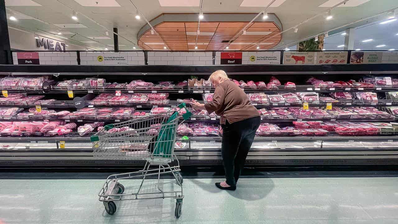 The meat section at a supermarket (file image)