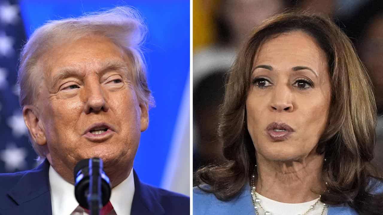 Donald Trump and Kamala Harris