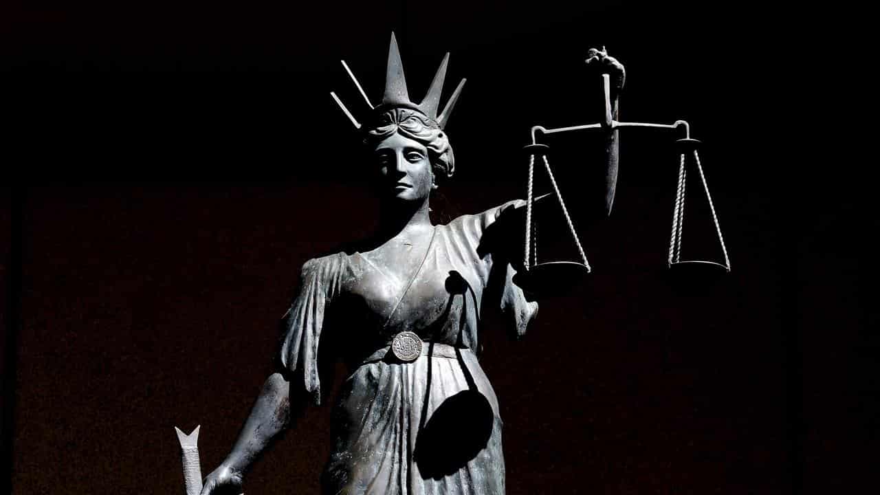 A statue of 'Lady Justice' or Themis (file image)